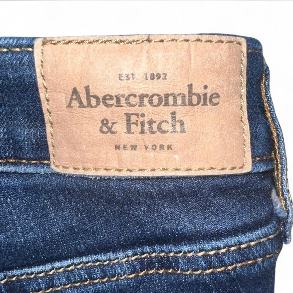 Abercrombie & Fitch Dark Wash Skinny Jeans Size 6R Stretch Denim - Picture 6 of 9